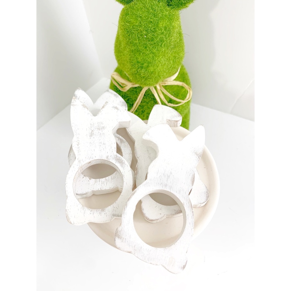🤍NAPKIN RINGS | wooden bunny